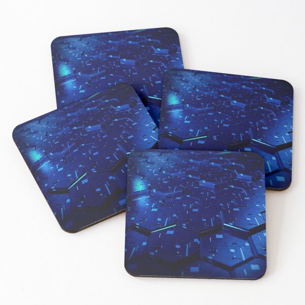 Item preview, Futuristic Blue Metallic Tech designed and sold by UPSTORE-RB.