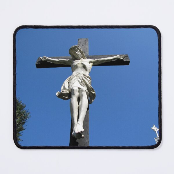 Artikelvorschau, Statue von Jesus am Kreuz entworfen und verkauft von Jean Gregory Evans.