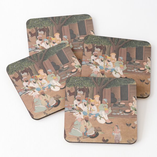 Item preview, Traveling Warriors Stopping at a Farm designed and sold by HinduArtGallery.