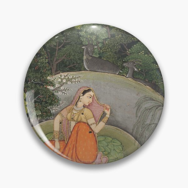 Item preview, The Heroine Who Waits Anxiously for Her Absent Lover designed and sold by HinduArtGallery.
