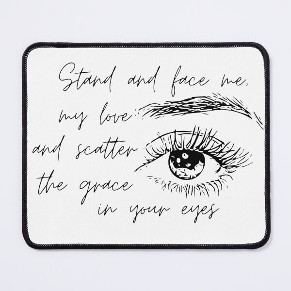 Item preview, "Grace in your eyes" - Sappho quote designed and sold by Katherine Shambaugh.
