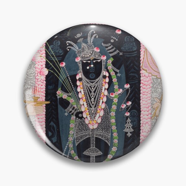 Item preview, The Head Priest Govardhanlalji Makes Offerings to Shri Nathji in Celebration of the Flower Festival  designed and sold by HinduArtGallery.