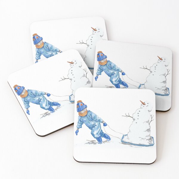 Item preview, Sledging with a Snowman designed and sold by solrisewalker.