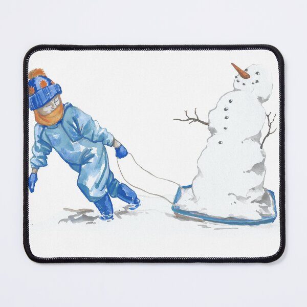 Item preview, Sledging with a Snowman designed and sold by solrisewalker.
