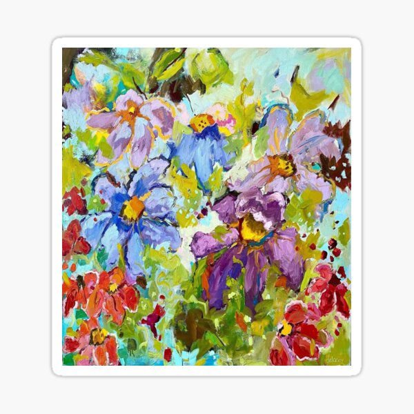Vista previa del artículo con la obra «flores», diseñado y vendido por SophiaMrt.
