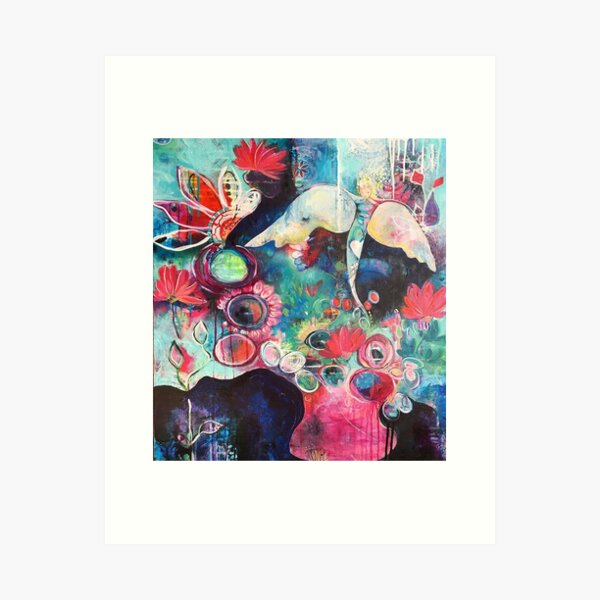 Vista previa del artículo con la obra «flores», diseñado y vendido por SophiaMrt.