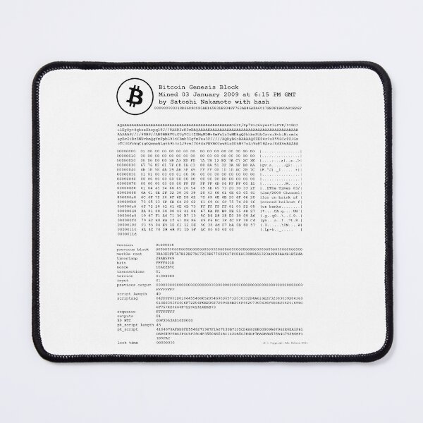 Item preview, Bitcoin - Original Genesis Block - Satoshi Nakamoto designed and sold by format.