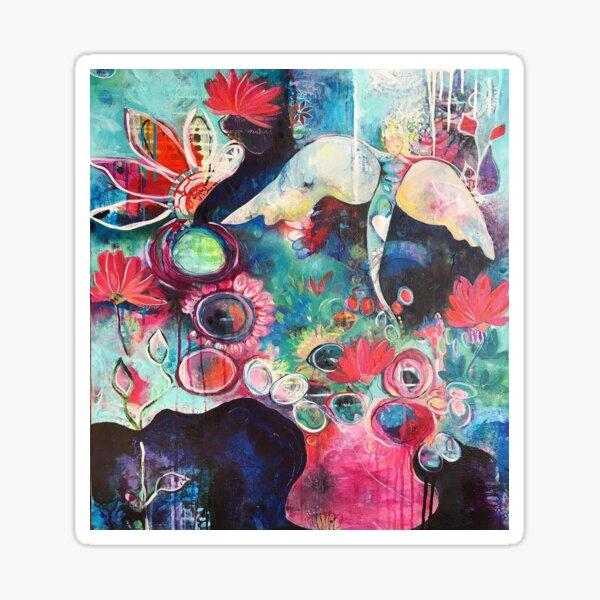 Vista previa del artículo con la obra «flores», diseñado y vendido por SophiaMrt.