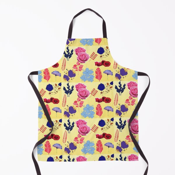 Item preview, Summer Design with Yellow background, roses, red, pink designed and sold by Mamta Thakkar.