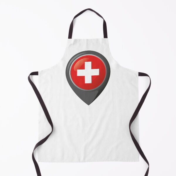 Item preview, Icon representing location pin with the flag of Switzerland. Ideal for catalogs of institutional materials and geography designed and sold by LucianoCosmo.