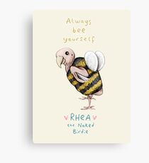 Rhea - Always Bee Yourself Canvas Print