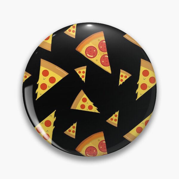 Item preview, Pizza Slice Pattern on Black Background designed and sold by NECHSTORE.
