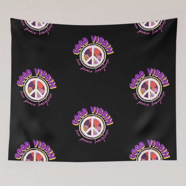 Item preview, Good Vibes Peace Love And Hangloose Retro Hippie  designed and sold by Vibbin4Life33.