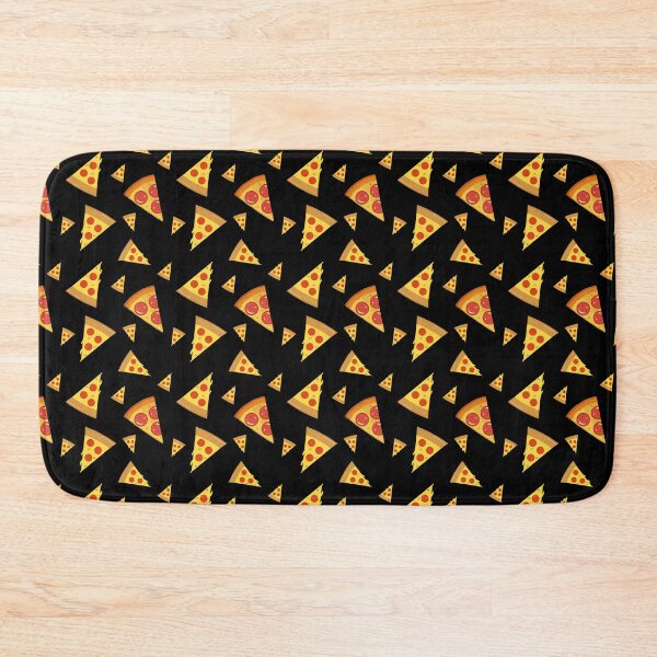 Item preview, Pizza Slice Pattern on Black Background designed and sold by NECHSTORE.