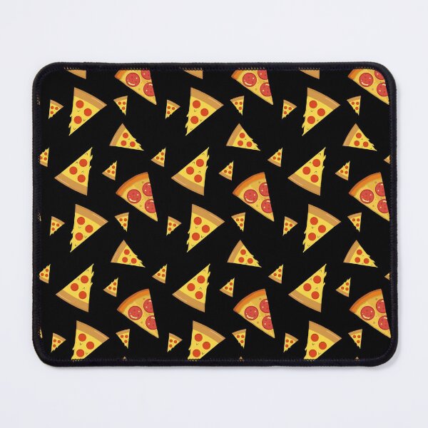 Item preview, Pizza Slice Pattern on Black Background designed and sold by NECHSTORE.