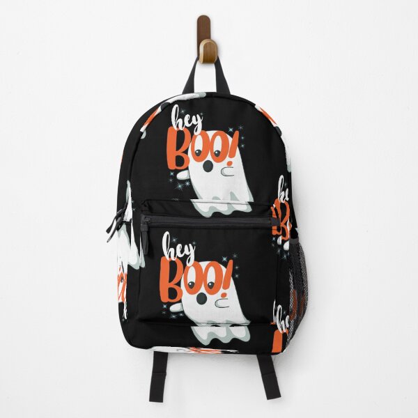 Item preview, Cute "Hey Boo" Halloween Booing Ghost designed and sold by InkItStudio.
