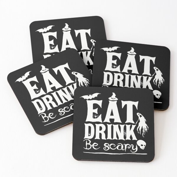 Aperçu de l'œuvre Eat drink and be scary halloween 2021 créée et vendue par seifouBVB.