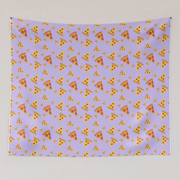Item preview, Slice of Pizza Pattern with Purple Background designed and sold by NECHSTORE.
