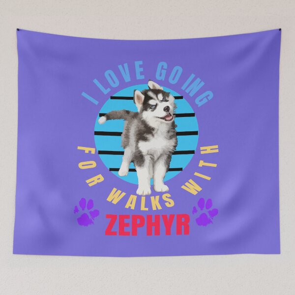 Item preview, Love Pomsky Name Zephyr Cute Portrait Pomsky designed and sold by Zavola.