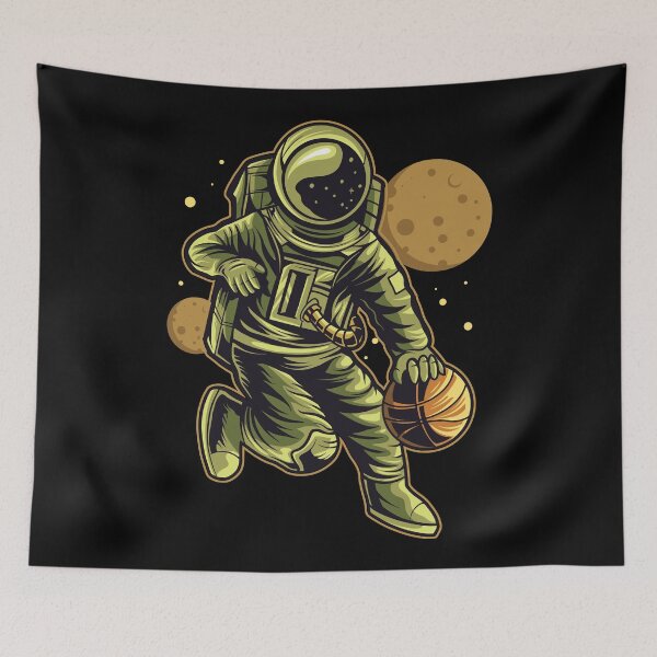 Item preview, Astronaut Dribbling Basketball designed and sold by Vector Scout Lab.
