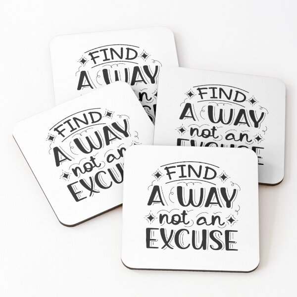 Item preview, Find A Way Not An Excuse | Motivational Lettering Quote  designed and sold by ilustraliza.