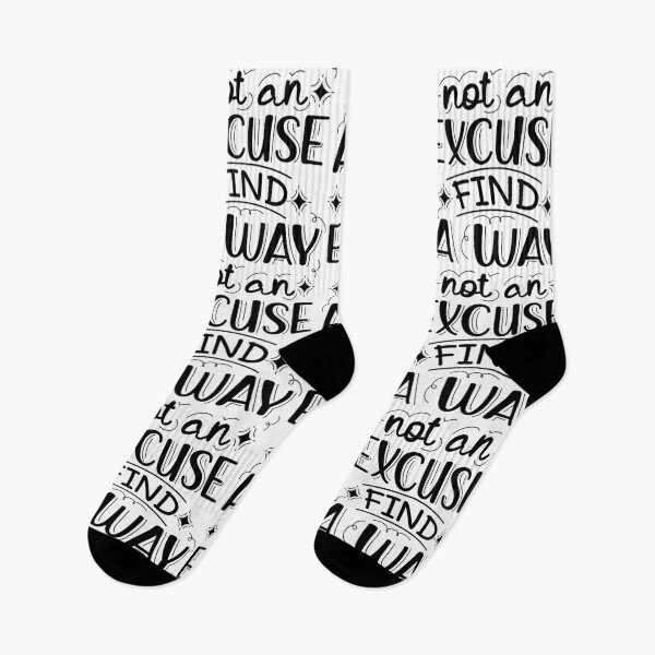 Item preview, Find A Way Not An Excuse | Motivational Lettering Quote  designed and sold by ilustraliza.