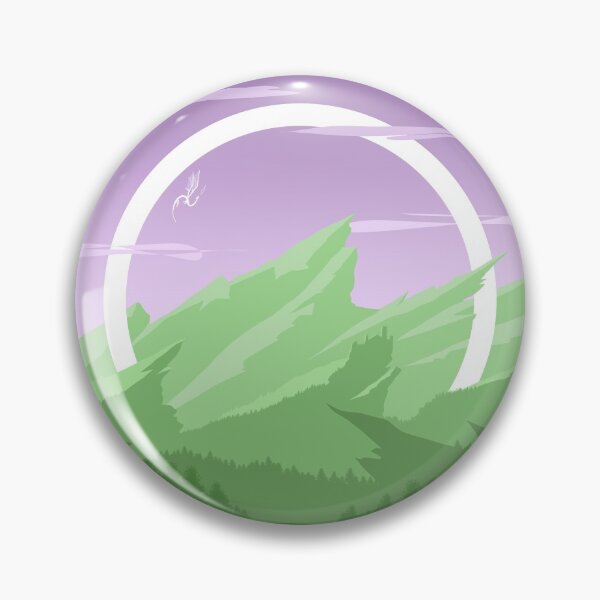 Item preview, Fantasy Mountain (Subtle Genderqueer Pride Flag Design) designed and sold by Albrithr.