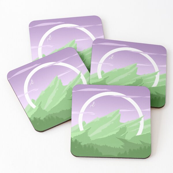 Item preview, Fantasy Mountain (Subtle Genderqueer Pride Flag Design) designed and sold by Albrithr.