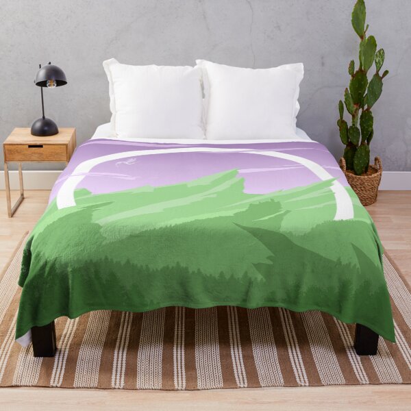Item preview, Fantasy Mountain (Subtle Genderqueer Pride Flag Design) designed and sold by Albrithr.