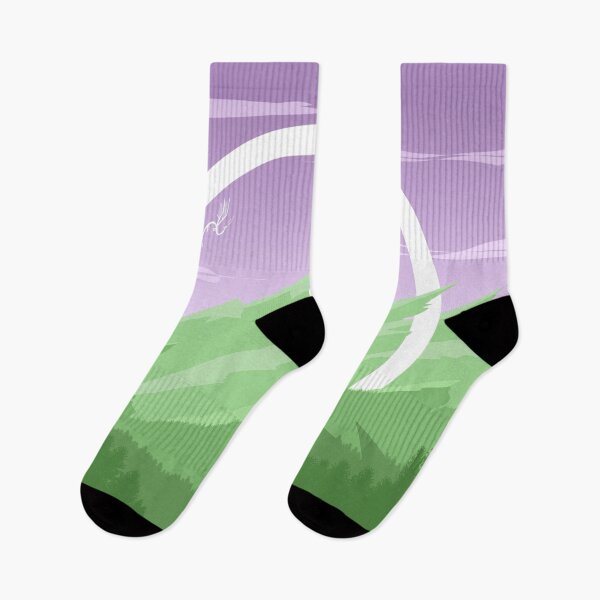 Item preview, Fantasy Mountain (Subtle Genderqueer Pride Flag Design) designed and sold by Albrithr.