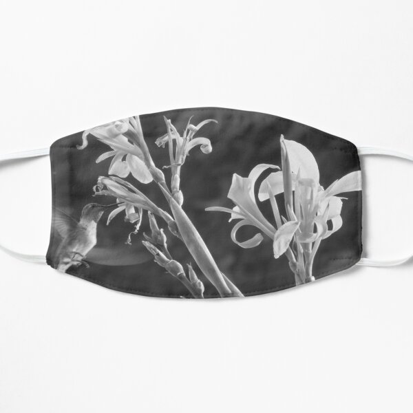 Hummingbird and Canna Lily Flat Mask