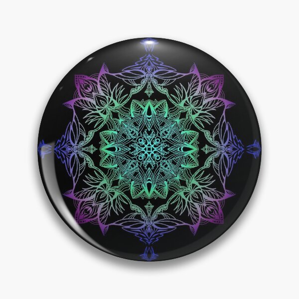 Item preview, Mandala violet blue green designed and sold by Niki-ni.