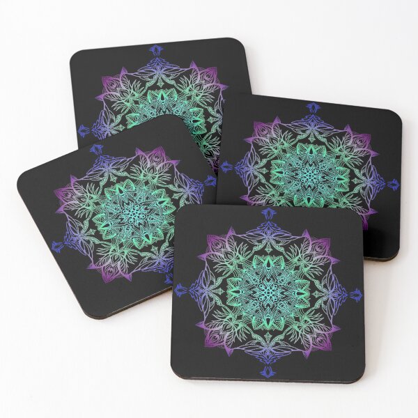 Item preview, Mandala violet blue green designed and sold by Niki-ni.