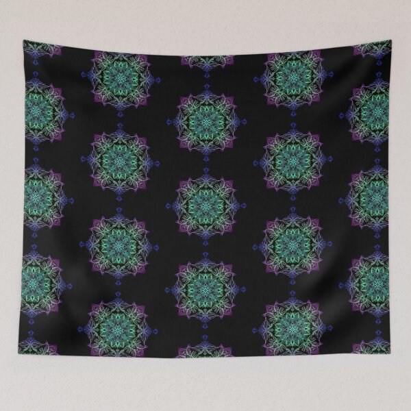 Item preview, Mandala violet blue green designed and sold by Niki-ni.