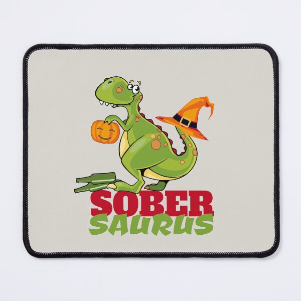Item preview, Sobersaurus rex stoptober sober october kawaii halloween dinosaur designed and sold by portrait4you.