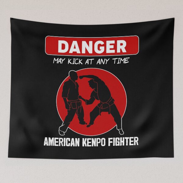 Item preview, Funny American Kenpo Karate Tournament Danger Kick design designed and sold by jakehughes2015.