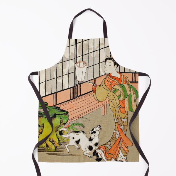 Item preview, Courtesan Looking Back at Shadows on the Shoji designed and sold by brushandframes.