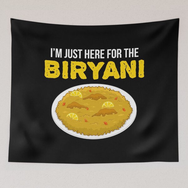 Item preview, Funny I’m Just Here For The Biryani Indian Food Lovers print designed and sold by jakehughes2015.