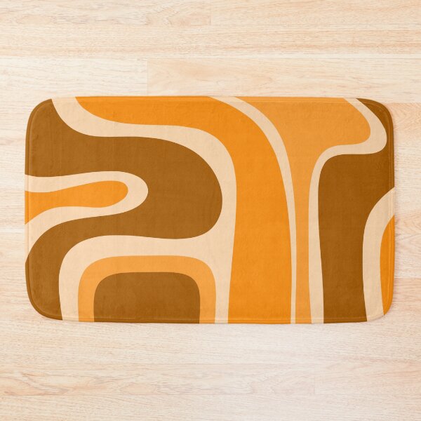 Item preview, Copacetic Retro Abstract in Pumpkin Orange designed and sold by kierkegaard.