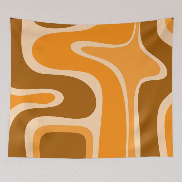 Item preview, Copacetic Retro Abstract in Pumpkin Orange designed and sold by kierkegaard.