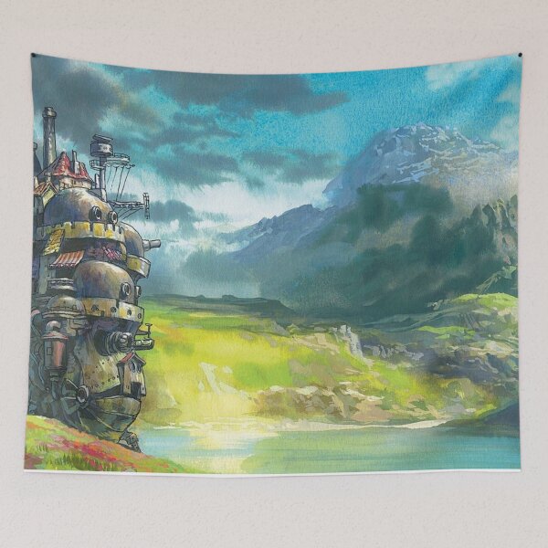 Item preview, Anime Lake Landscape with Mountains designed and sold by pompomcherryy.