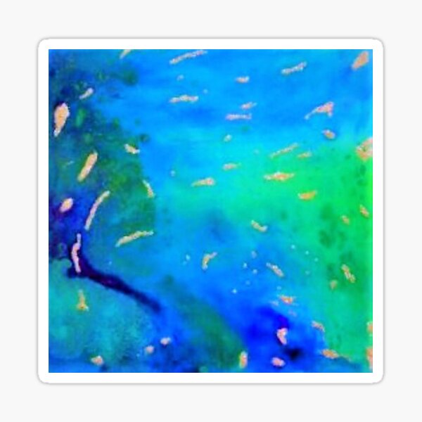 AQUAMARINE #1 | Abstract Art~Design Sticker