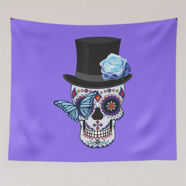 Item preview, Lecatso Blue Skull designed and sold by LeCattArtist.