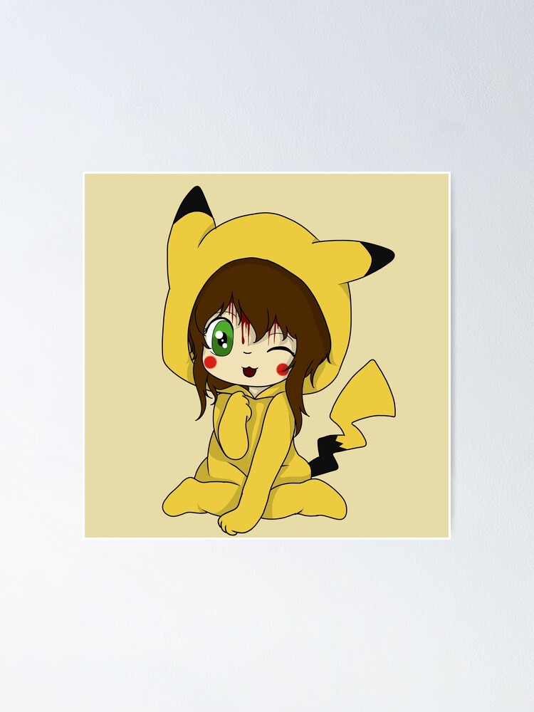 hoodie dinosaur chibi - Creepypasta - Posters and Art Prints