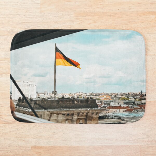 Berlin Skyline from the Reichstag Dome - Photographic Print Bath Mat