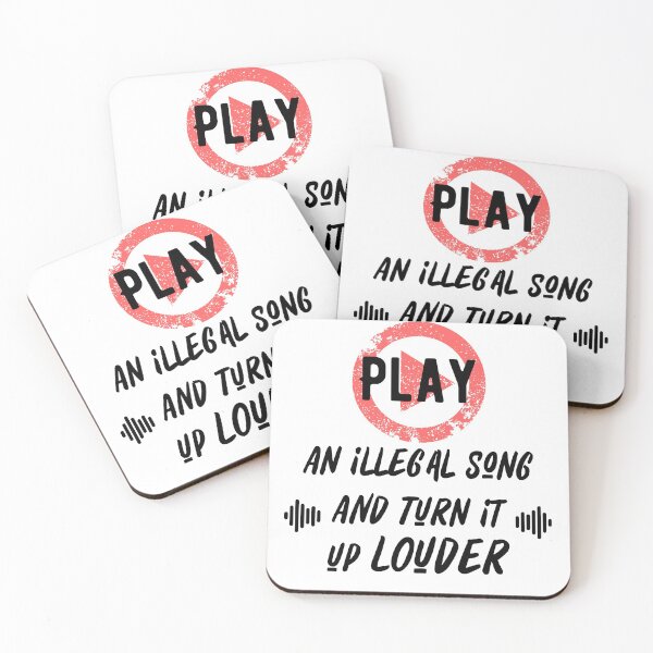 Item preview, Play An Illegal Song And Turn It Louder designed and sold by QlickDesign.