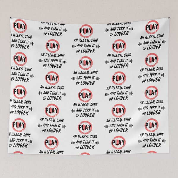 Item preview, Play An Illegal Song And Turn It Louder designed and sold by QlickDesign.