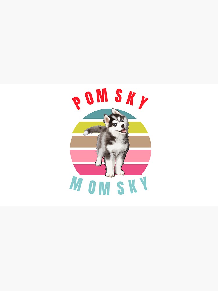 Vintage Trendy Pomsky Momsky Sunset Shirt Eighties Style Vintage Trendy Pomsky Momsky Sunset Shirt Eighties Style