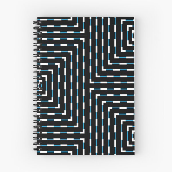 Item preview, Rounded Square Bullseye Pattern no.1 Black with Blue and White Dashes designed and sold by Neil Feigeles.