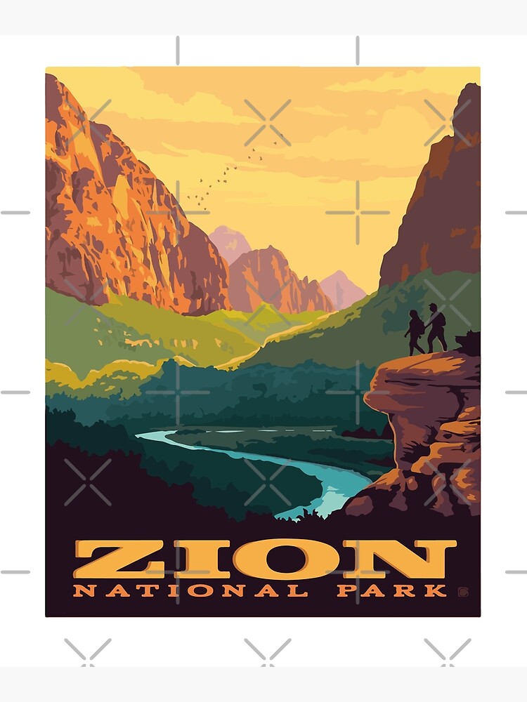 Zion National Park Tee Vintage Mountain Sunset Gift Zion National Park Tee Vintage Mountain Sunset Gift